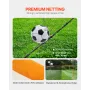 Portable Soccer Goal, 12x6 ft Adults Kids Backyard Soccer Net, Large Practice Soccer Net, Steel Fiberglass Structure Training Go