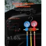 4,5 CFM Single Stage Rotary Vane Vacuum Pump and Manifold Gauge