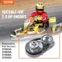 Drive Clutch, 2-8HP Engine, 2000 RPM High-Strength Drive Clutch with Asymmetric Designed Wheels & Robust Rubber Belt, Sturdy & D