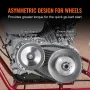 Drive Clutch, 2-8HP Engine, 2000 RPM High-Strength Drive Clutch with Asymmetric Designed Wheels & Robust Rubber Belt, Sturdy & D