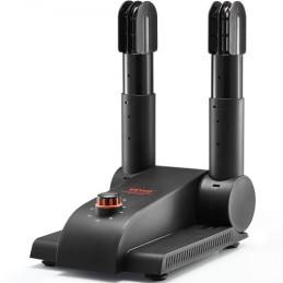 180Â° Foldable 2-Tube Shoe Dryer Boot Dryer with Heat Blower Black & Orange