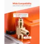 Vacuum Pump, 367 L/min(6 CFM), HVAC 2 Stage Rotary Vane Vacuum Pump, for R134a R22 R410a Systems, Auto AC Vacuum Pump Kit with O