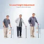 Walking Cane For Man Woman Folding Walking Stick 5-niveau