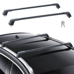 Universal Roof Rack Crossbar Max 48.4" Fits Grooved Side Rails without Gap