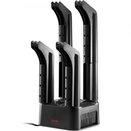 Detachable 4 Tubes Shoe Dryer with Heat Blower & Timer Black & Orange