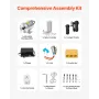 500W Electric Brushless DC Motor Kit 36V 3000 o / min med