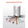 500W Electric Brushless DC Motor Kit - 36V 3000rpm Motor with Upgraded Speed Controller, Throttle Grip Kit for Go Karts E-Bike M