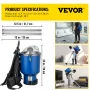 Backpack Vacuum, 3.4 L Backpack Vacuum Cleaner, 5-IN-1 Lightweight Backpack Vacuum, HEPA Filtration Vacuum Backpack, Commercial 