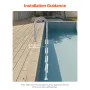 Swimming Pool Ladder, 4-Step Double Handrails Stairs with Non-slip Heavy Duty Steps, Stainless Steel Load Capacity 265 lbs, for 