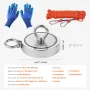 Magnet Fishing Kit, 2000 LBS/907 Kg Double-Sided Pulling Force Strong Magnet Fishing Kit, Rare Earth Neodymium Magnetic Fishing 