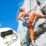 Vertical Lifeline, 150ft (45.7m) Outdoor Climbing Rope 30KN Breaking Tension, Static Rock Climbing Rope with Steel Snap Hooks an