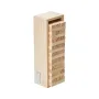 Tumbling Timber Toy, 54 Blocks Tumble Tower Blocks Game, Pine Wood Tumbling Tower Game with Storage Crate, Wooden Stacking Game 