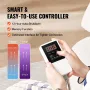 Far Infrared Heating Pad, Amethyst Gemstones Heating Mat with Negative Ions, 103-159℉ Hot Gemstone Therapy Mat with 0-720 Min Ti