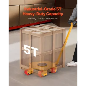 Machine Skate 8800 lbs Machinery Moving Skate with Handle 360Â° Rotation