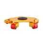 Machine Skate, 8800 lbs Machinery Moving Skate, Machinery Mover Skate with 360° Rotation Cap and PU Swivel Rollers, Heavy Duty I