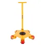 Machine Skate, 8800 lbs Machinery Moving Skate, Machinery Mover Skate with 360° Rotation Cap and PU Swivel Rollers, Heavy Duty I