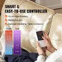 Far Infrared Heating Pad, Amethyst Heating Mat with Negative Ions, 103-159℉ Hot Gemstones Therapy Mat with 0-720 Min Timer for F
