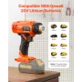 Cordless Heat Gun, Hot Air Gun Compatible with DEWALT 20V Lithium Batteries, Max 1022℉ Heat Shrink Gun with LED Light, 6 Temp & 