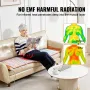 Far Infrared Heating Pad, 5 Natural Crystal Gemstones Mat, Full-Body Amethyst Heating Pad with Negative Ions, 103-159℉ Heating, 