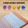 Far infrarød opvarmningspude 5 Natural Crystal Gemstone Mat med