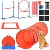 Dog Agility Training Equipment 5 pcs kombination sæt med forhindringer Tunnel