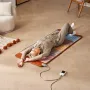 Far Infrared Heating Pad, 5 Natural Crystal Gemstones Mat, Full-Body Amethyst Heating Pad with Negative Ions, 103-159℉ Heating, 