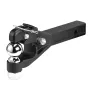 Pintle Hook, 20000 lbs, Pintle Hook Hitch for 2-inch Hitch Hook Military Receiver, Combination 2-5/16-inch Hitch Ball, Fits 2.5 