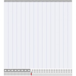 Strip Curtain PVC Door Curtain 96" x 96" Cooler Freezer Clear Plastic