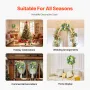 Artificial Decorative Wreath, 23 in, Blue White Green, Decorated with Hydrangeas, Roses, Berries, Vines, Year Round Wreath for A