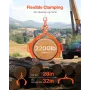 32in Log Lifting Tongs, 4-Claw Log Tongs, Heavy Duty Steel Log Grapple, 2200LBS Lifting Capacity, Swivel Log Graper Timber, Eagl