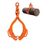 32in Log Lifting Tongs, 4-Claw Log Tongs, Heavy Duty Steel Log Grapple, 2200LBS Lifting Capacity, Swivel Log Graper Timber, Eagl