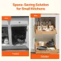 Pull Out Cabinet Organizer, 17"W x 21"D Cabinet Drawer, Soft Close Slide out Shelf, Heavy-Duty Sliding Wood Drawer, Bottom and S