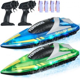 2 pcs RC Boat 2,4 GHz fjernbetjening Racing Boat 12 km/t Børn Voksne Gave