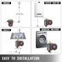 Hot Water Circulation Pump 15 mm(0.6-Inch) 220V 20 L/min(5.3 GPM) 90W Water Booster Pump 0.8A for Bar Electronic Automatic Home 