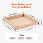 Pull Out Cabinet Organizer, 20"W x 21"D Cabinet Drawer, Soft Close Slide out Shelf, Heavy-Duty Sliding Wood Drawer, Bottom and S