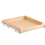 Pull Out Cabinet Organizer, 20"W x 21"D Cabinet Drawer, Soft Close Slide out Shelf, Heavy-Duty Sliding Wood Drawer, Bottom and S