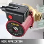 Hot Water Circulation Pump 15 mm(0.6-Inch) 220V 20 L/min(5.3 GPM) 90W Water Booster Pump 0.8A for Bar Electronic Automatic Home 