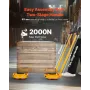 Machine Skate 13228 lbs 6t Machinery Skate Dolly med håndtag