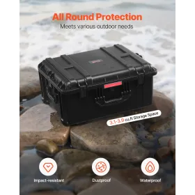3.5 Cu.ft Vejrbestandigt Hårdt case Rullende hjul og