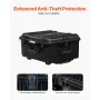 3.5 Cu.ft Weatherproof Hard Case, Waterproof Hard Case with Rolling Wheels & Retractable Pull Handle, IP67 Waterproof Protective