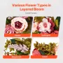 Artificial Decorative Wreath, 19 in, Pink, Decorated with Peonies, Hydrangeas, Babysbreath, Year Round Wreath for All Seasons In