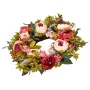 Artificial Decorative Wreath, 19 in, Pink, Decorated with Peonies, Hydrangeas, Babysbreath, Year Round Wreath for All Seasons In