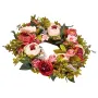 Artificial Decorative Wreath, 19 in, Pink, Decorated with Peonies, Hydrangeas, Babysbreath, Year Round Wreath for All Seasons In
