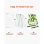 Cucumber Trellis for Climbing Plants, 46" x 32" Foldable Cucumber Trellis Set with Plant Clips, Metal Garden Trellis for Raised 