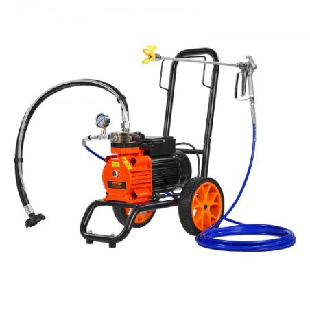 Cart Airless Paint Sprayer Diaphragm Paint Airless Sprayer 1100W Electric