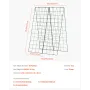 A-ramme agurkeespalier 122 x 81 cm foldbart metalhaveespalier