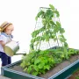 A-ramme agurkeespalier 122 x 81 cm foldbart metalhaveespalier
