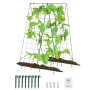 A-ramme agurkeespalier 122 x 81 cm foldbart metalhaveespalier