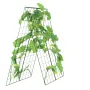 Cucumber Trellis for Climbing Plants, 46" x 32" Foldable Cucumber Trellis Set with Plant Clips, Metal Garden Trellis for Raised 