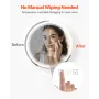 LED badeværelses spejl 3 farve Anti-tåge vægmonteret rund